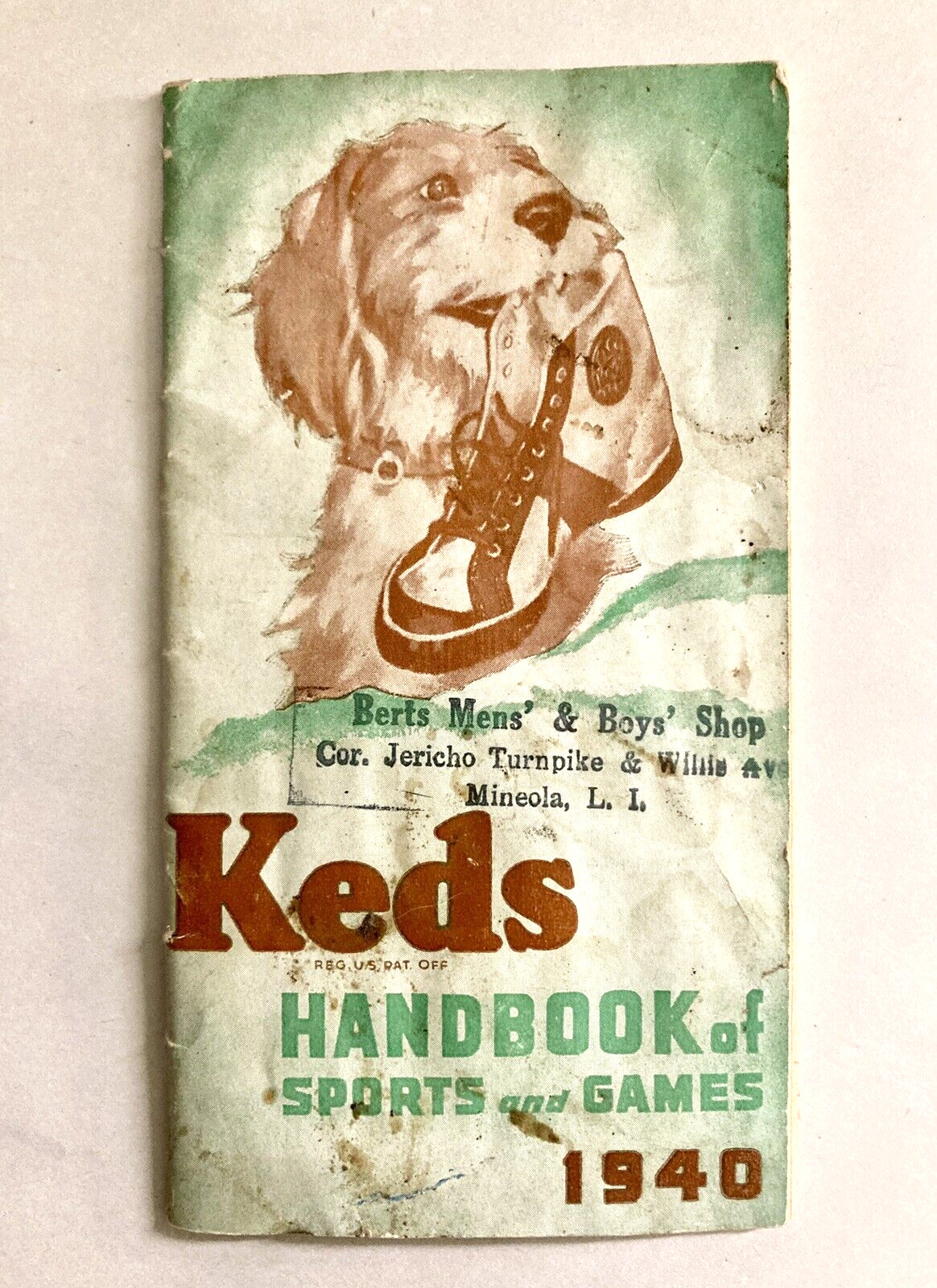 Vintage 1940 Keds Sneakers Shoes Sports & Games Handbook Illustrated Advertising