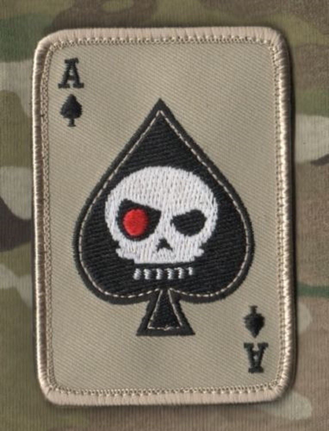SYRIA IRAQ DAESH WHACKER OIR JTF SFG GREEN BERETS SSI: ACE Terminator Skull (DD)