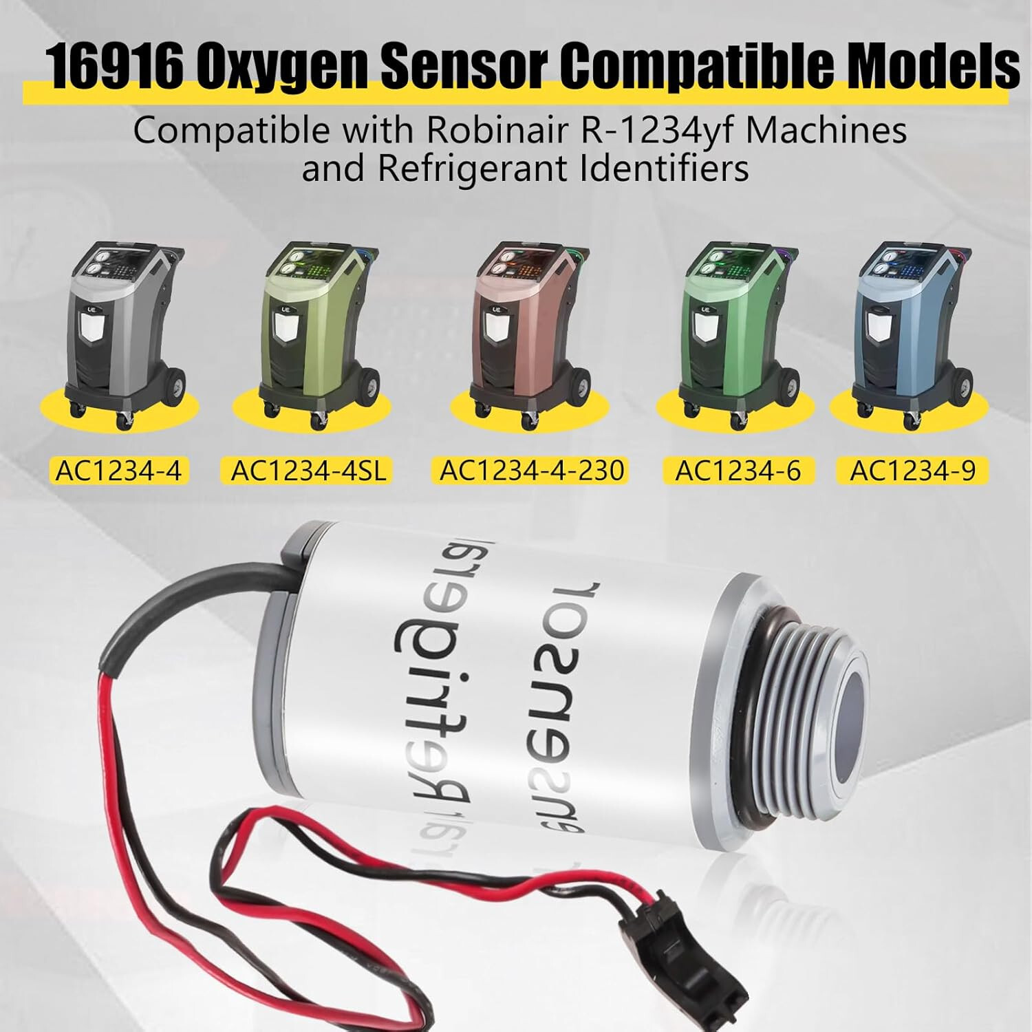 New 16916 Oxygen Sensor for Robinair R-1234yf Machine Replacement Oxygen Sensor