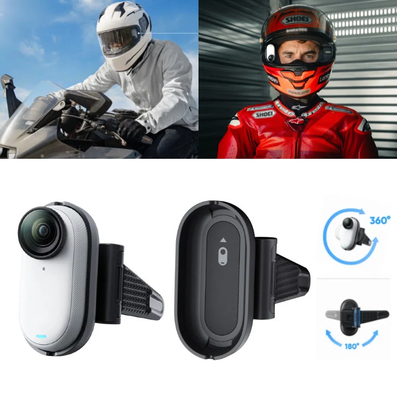For Insta360 GO 3S / GO 3 Action Camera Bike Motorcycle Helmet Mount Base Parts