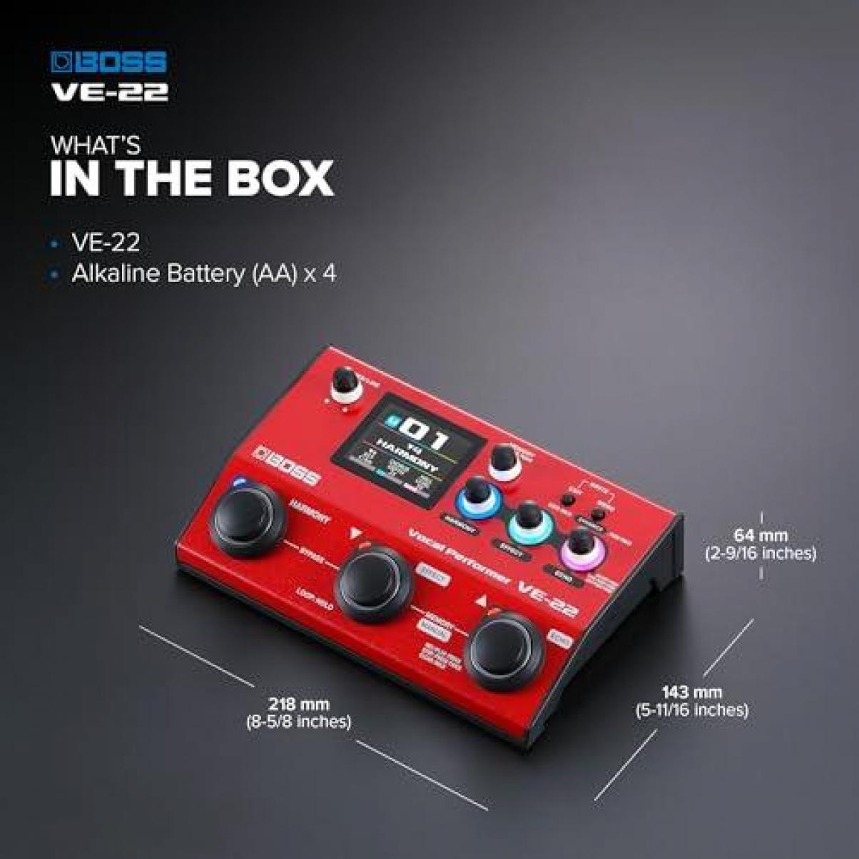 Boss VE-22 Vocal Performer Vocal Multi-Effects
