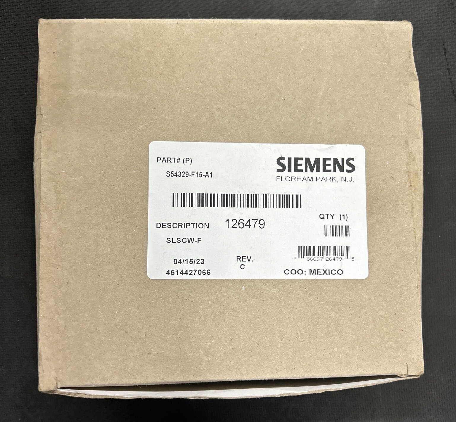 Siemens S54329-F15-A1 Ceiling Mount White Fire Alarm FNFP