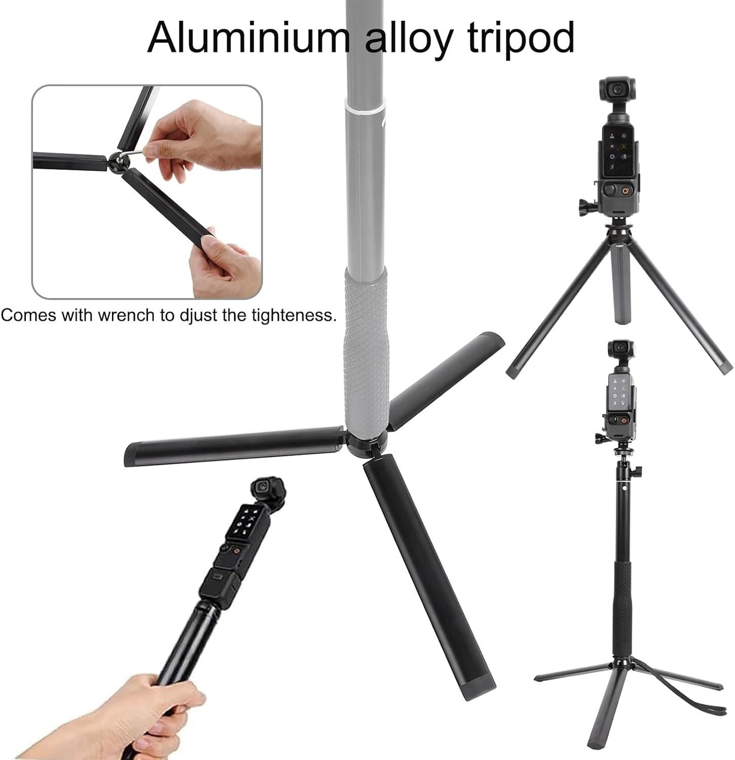DJI Pocket 3 21pc Accessory Bundle: Magnetic Mount, Selfie Stick