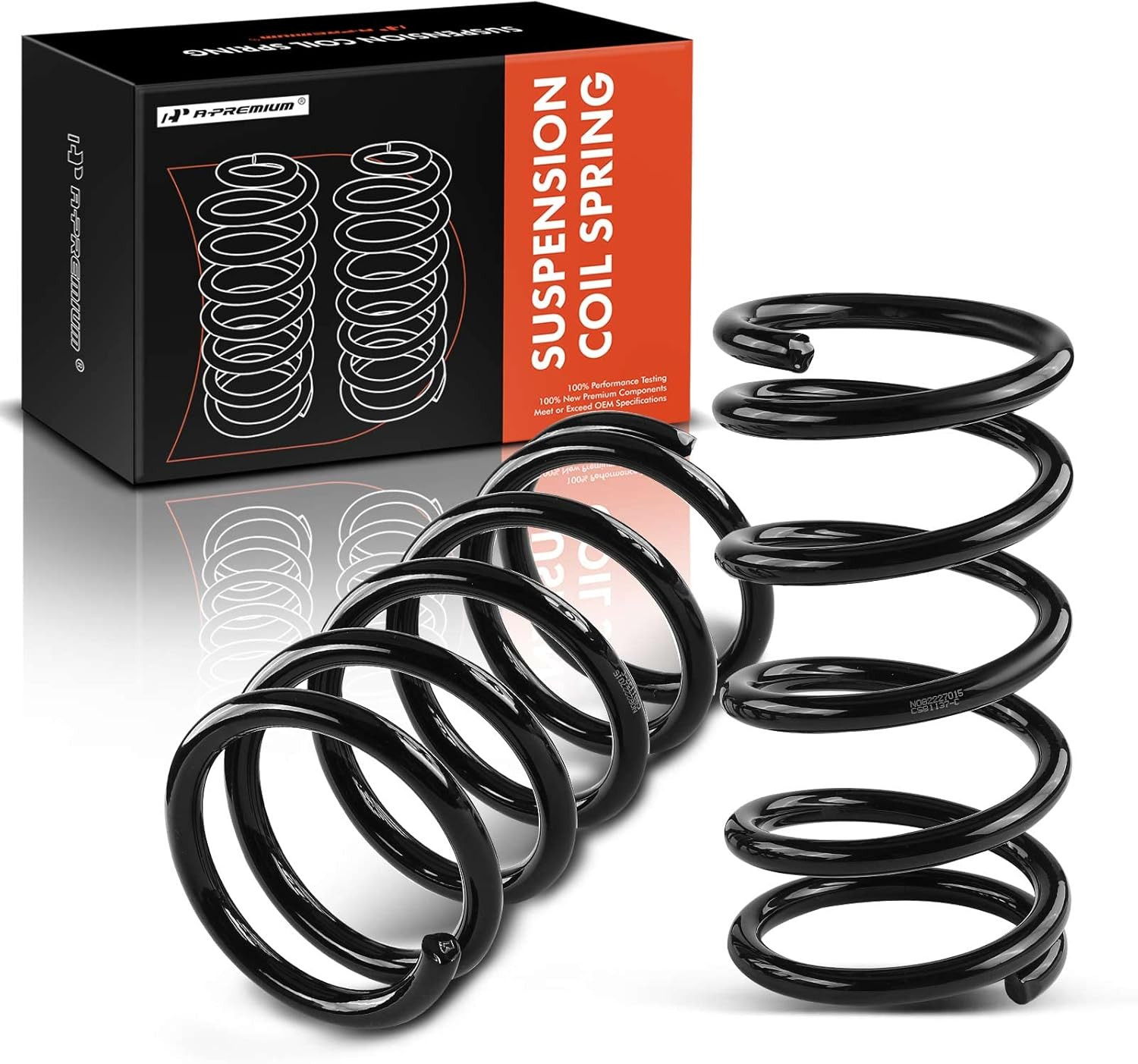 2PCS Rear Coil Spring Set AWD Fits Toyota RAV4 1996-2000 Suspension Replacement