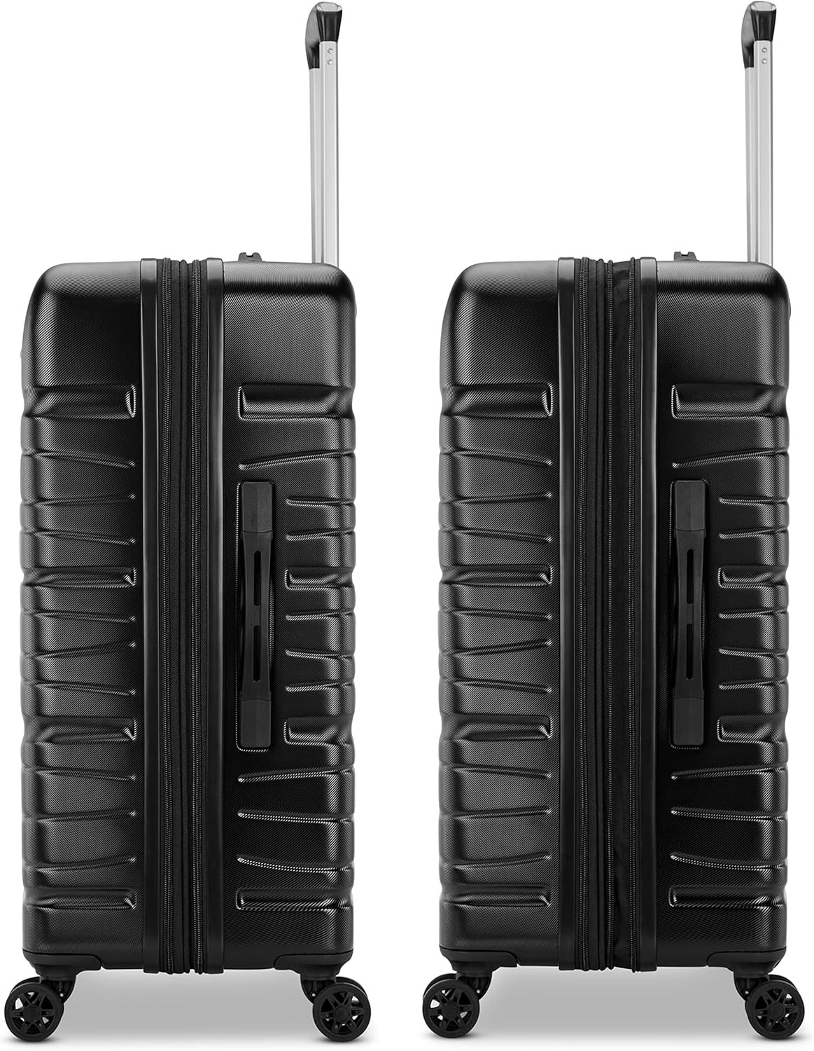 Evolve SE Hardside Expandable Luggage, Bass Black, Large Spinner