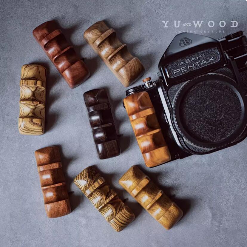 New Retro Wood Camera Hand Grip For Pentax 67 6X7 6*7 Right Hand Handle Holder
