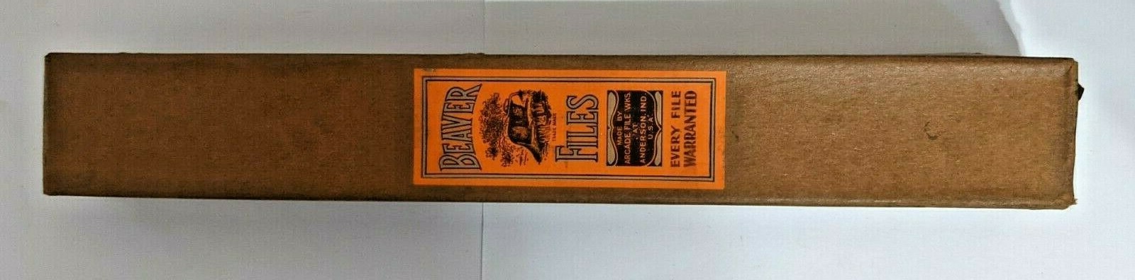 8" SQUARE BASTARD FILE VINTAGE BEAVER FILES (QTY: 1) USA NOS