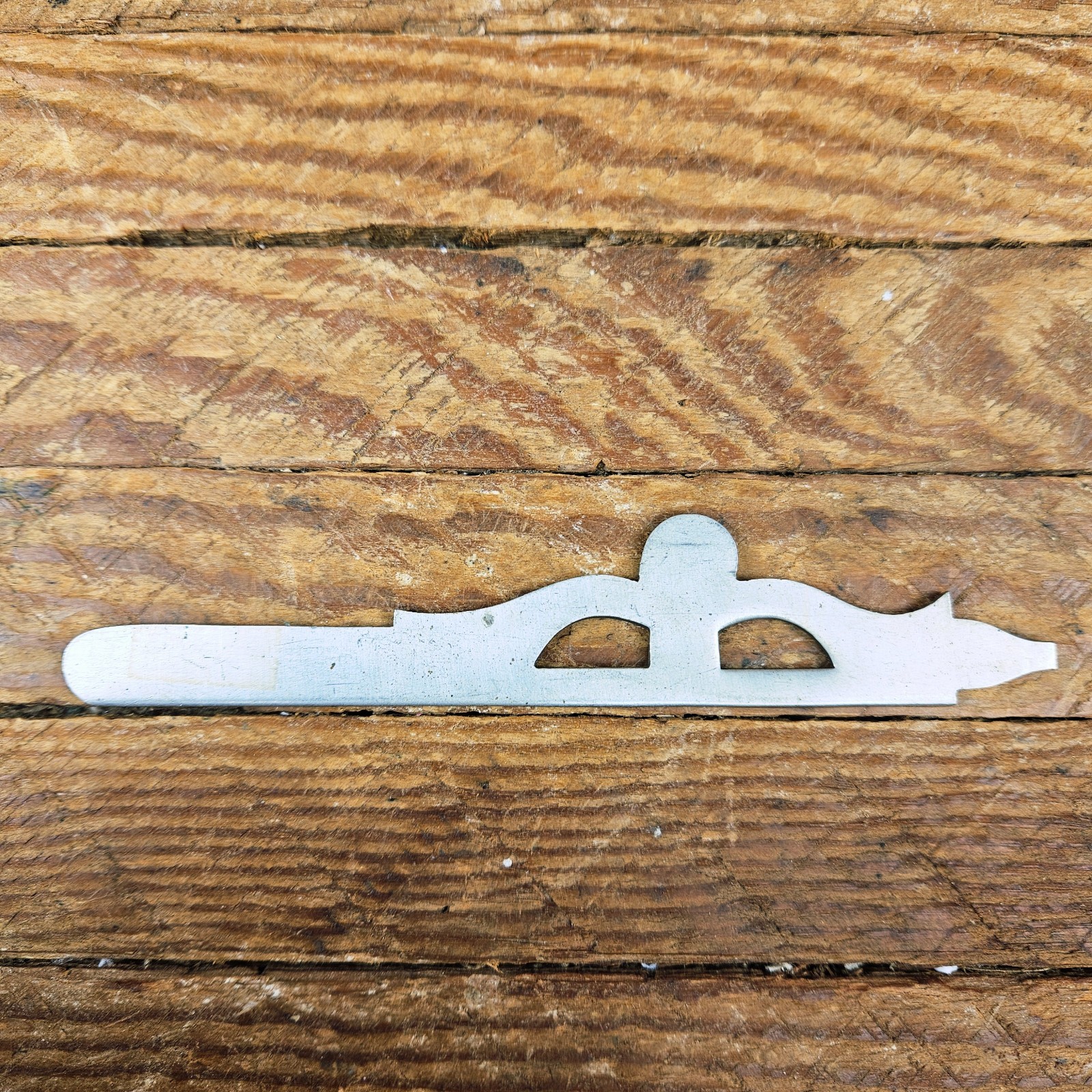 Vintage NOS Sideplate 5" x 1" Inlay Flintlock Longrifle Muzzleloader Percussion
