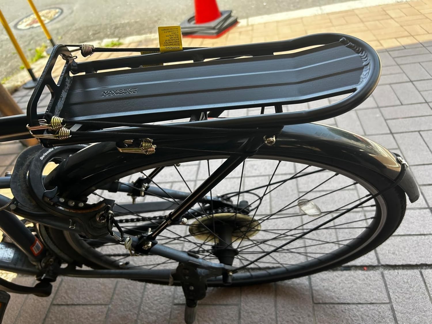 Weather-Resistant Aluminum Cargo Rack for Bikes - Quick Install & 55 lb Load
