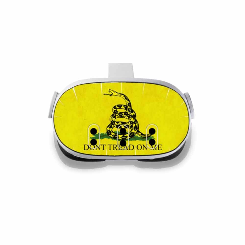 Dont Tread on Me Skin Decal Compatible with Meta Quest 3 Headset Vinyl Wrap