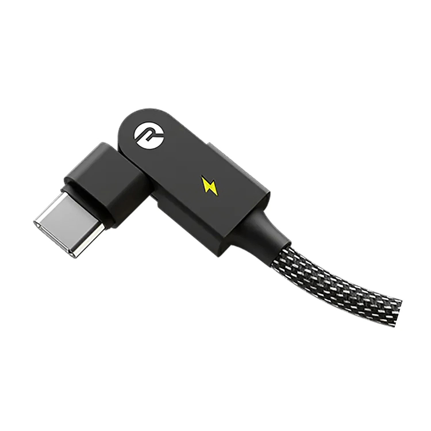 Raycon® Magic Spin 100Watt USB-C® to USB-C® Charge and Sync Cable 3.3 Ft.- Black