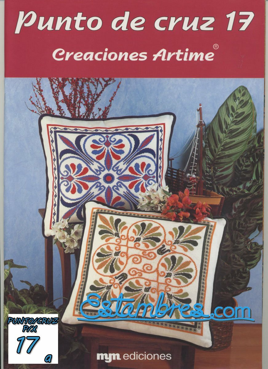 Punto de Cruz No. 17 Creaciones Artime [Embroidery Pattern Magazine] - Crewel St