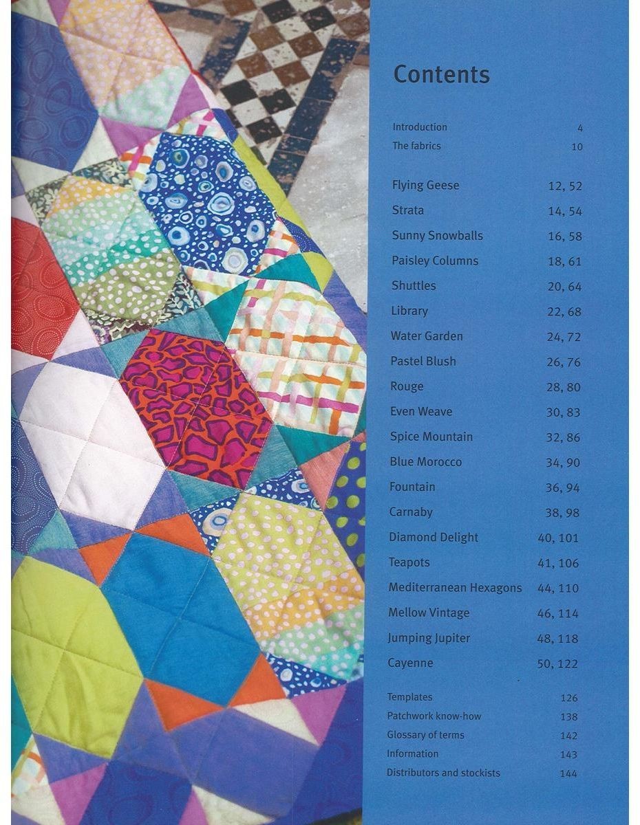 Quilts In MOROCCO ~ Quilting Pattern Book ~ 20 Stunning Patchwork Designs