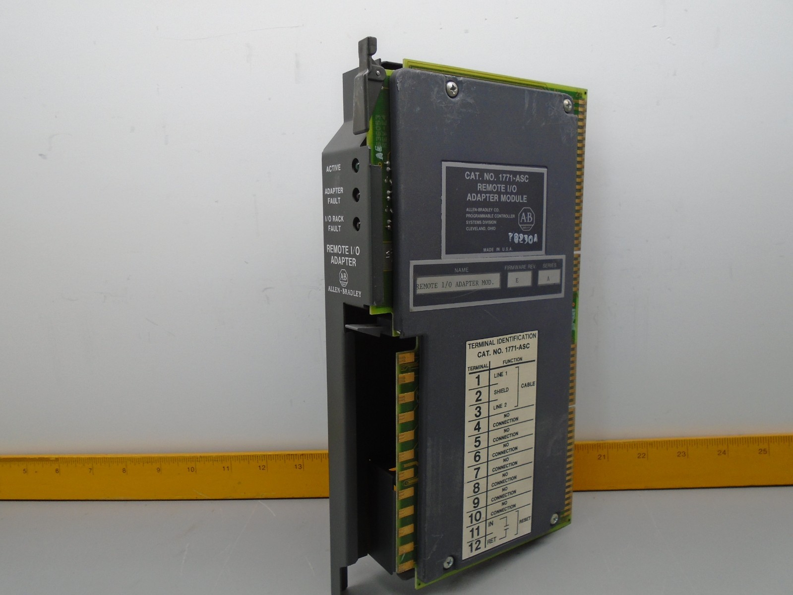 1771-ASC /A   frn E  Allen Bradley PLC 5 Remote I/O Adapter 1771ASC W352