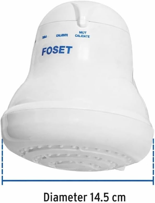 Electric Shower Head Compatible with Standard Plumbing 4 Temperature Settings...