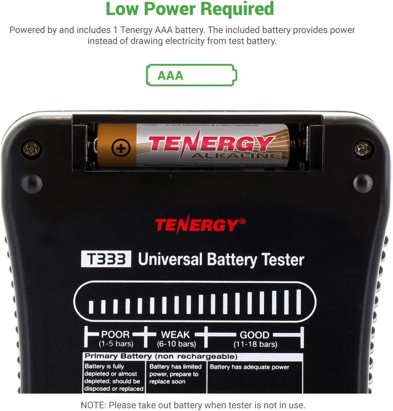 Universal Battery Tester LCD Display for AA AAA C D 9V CR123A Button Cell