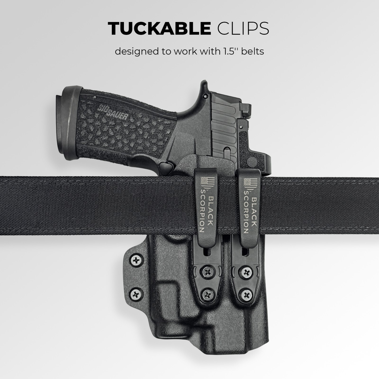 AIWB Dual Clip X Holster fits CZ Shadow 2 Compact w/ Streamlight TLR-7X