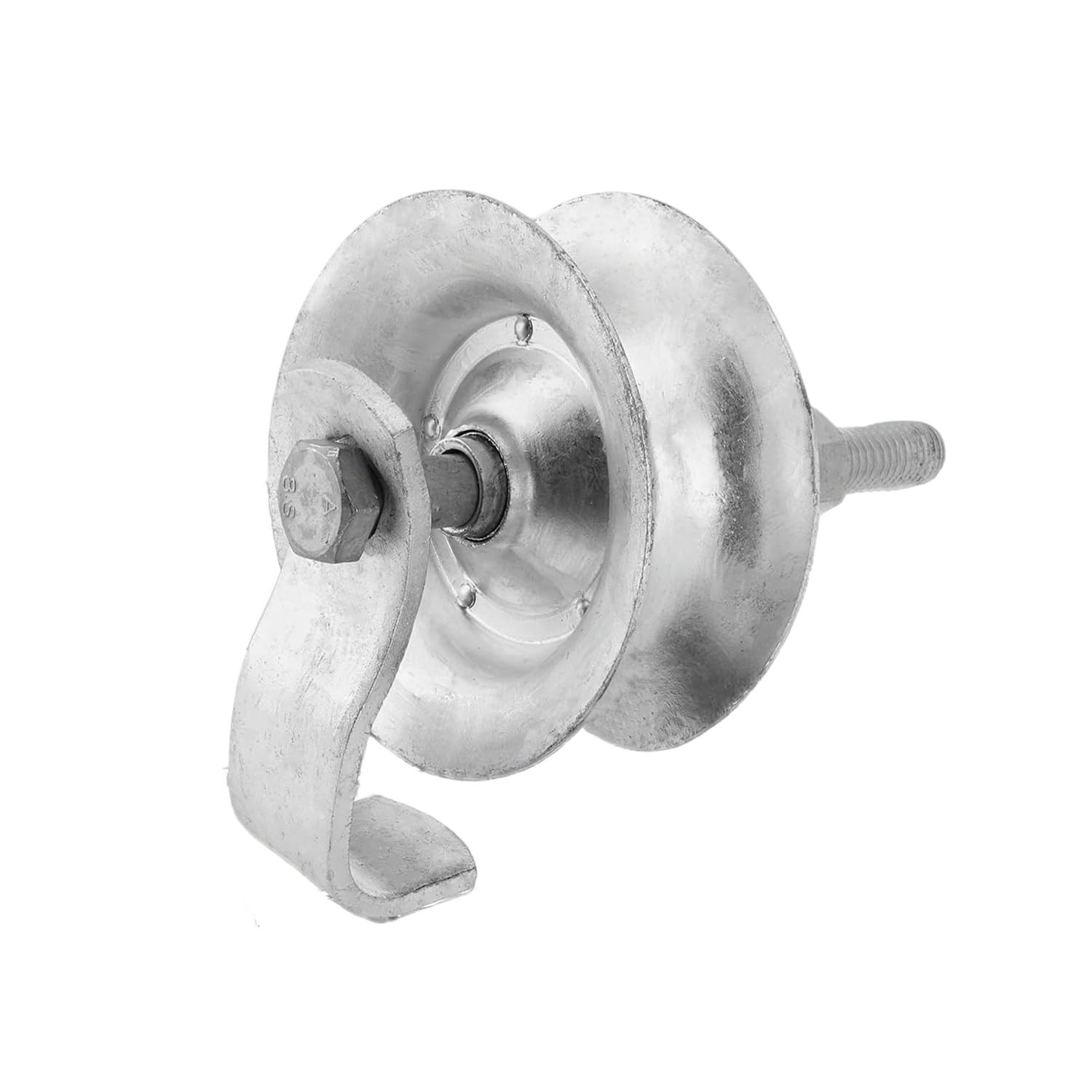 Heavy Duty 5" Sliding Gate Rollers - Galvanized Steel Track Roller for 1 5/8" Pi