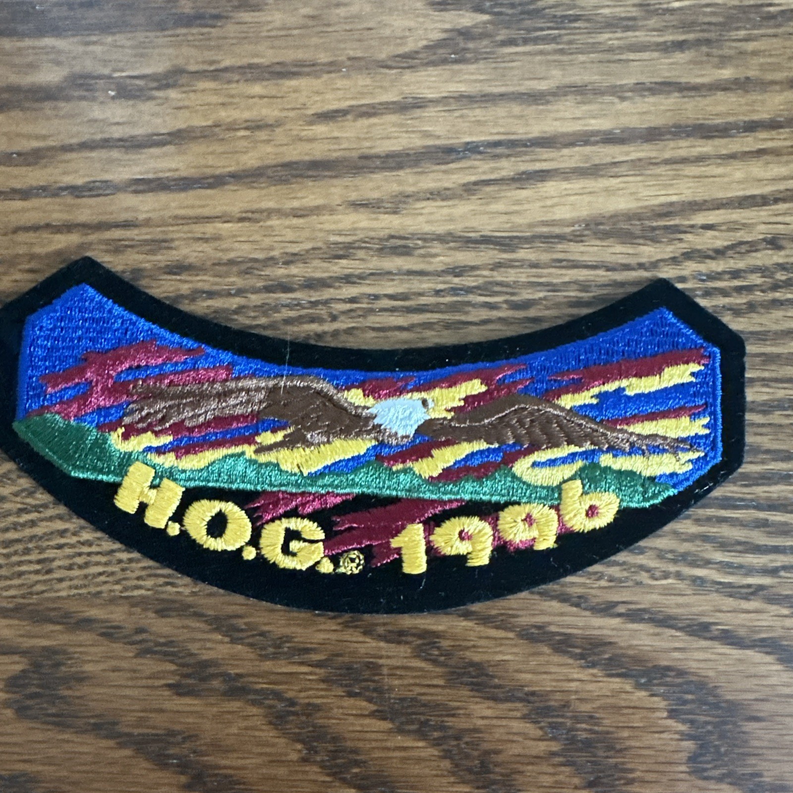 1996 Harley-Davidson HOG Rocker Patch And Pin Set New