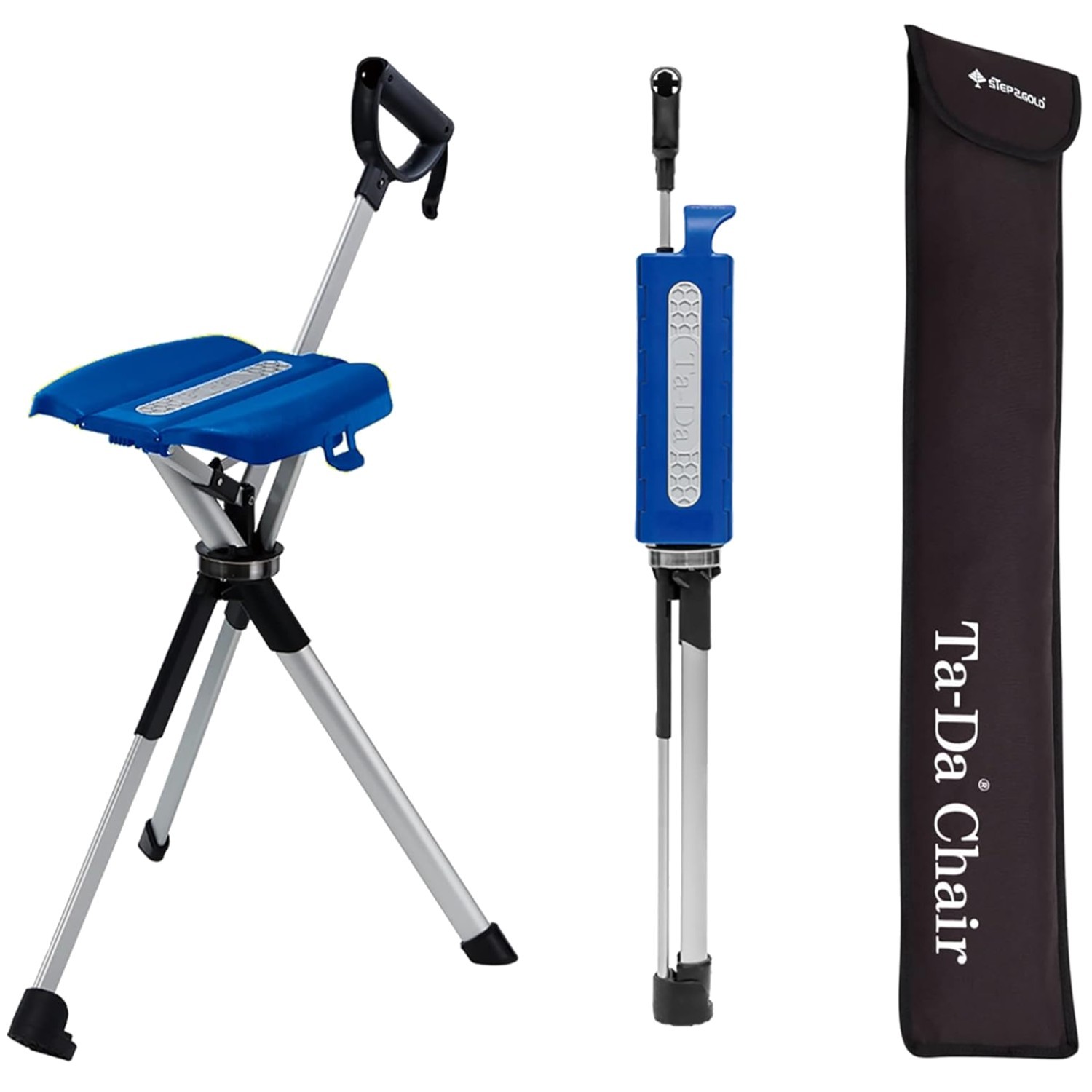 Ta-Da Chair Series 2: Portable Seat & Walking Stick Combo