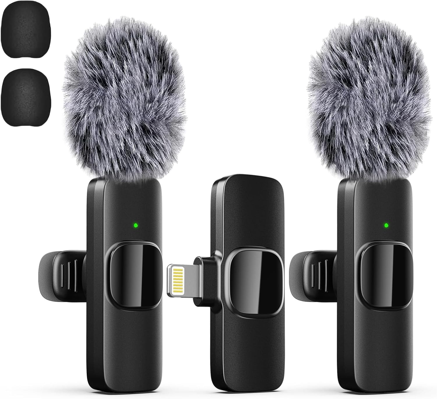Professional Wireless Lavalier Lapel Microphone for iPhone, iPad, Mini Video...