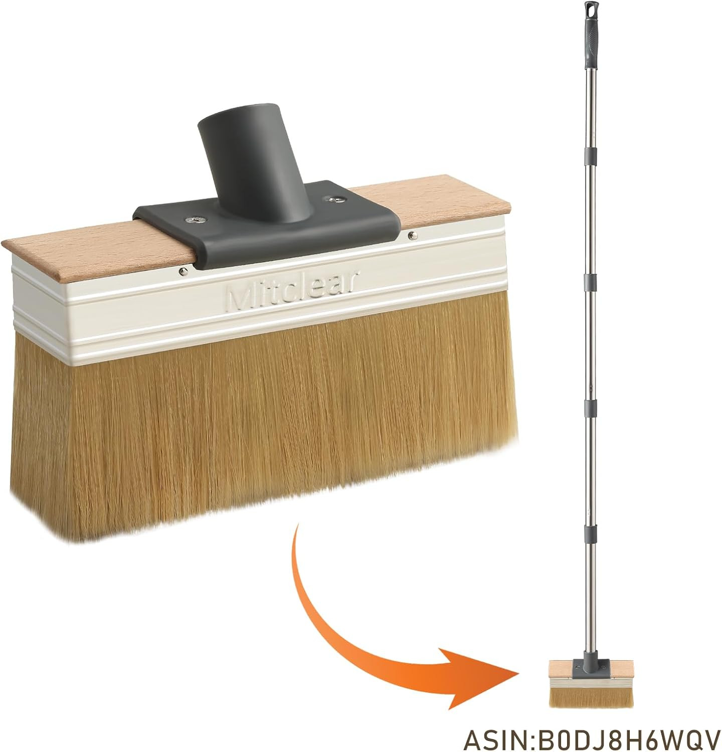 Deck Stain Applicator Brush Replacement(2 Sets), 7IN Wide Deck Paint Brushes for