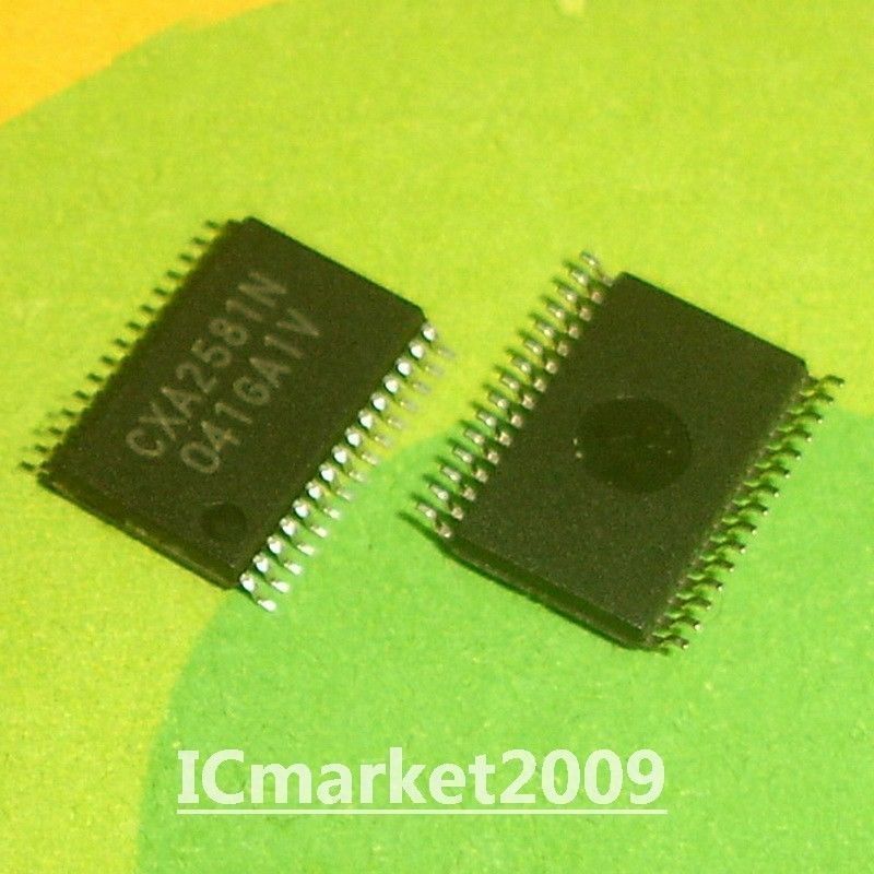 5 PCS CXA2581N TSSOP-30 SONY CXA2581 RF Signal Processor for CD Players, Chip IC