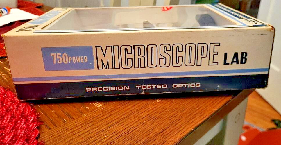 microscope Precision Tested Optics 750x Lab new in box ~Creative Science