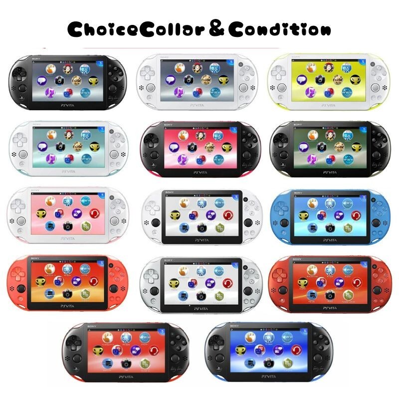 Sony PlayStation Vita PCH-2000  Console PSV Slim Region Free Charger Tested