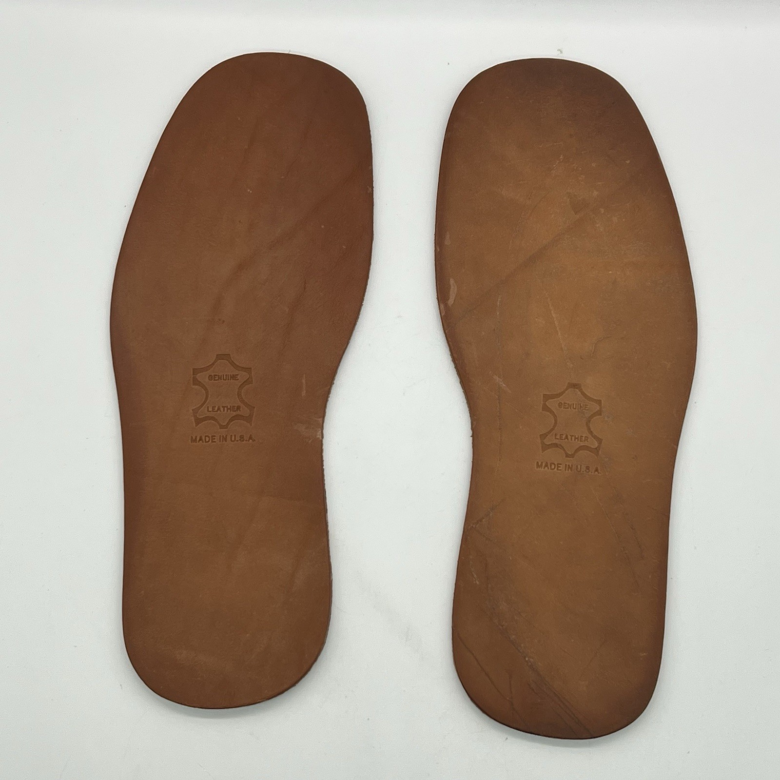 Vintage Genuine USA Grade Leather Shoe Soles 11 1/2 Inch. Shoe Repair Cobbler