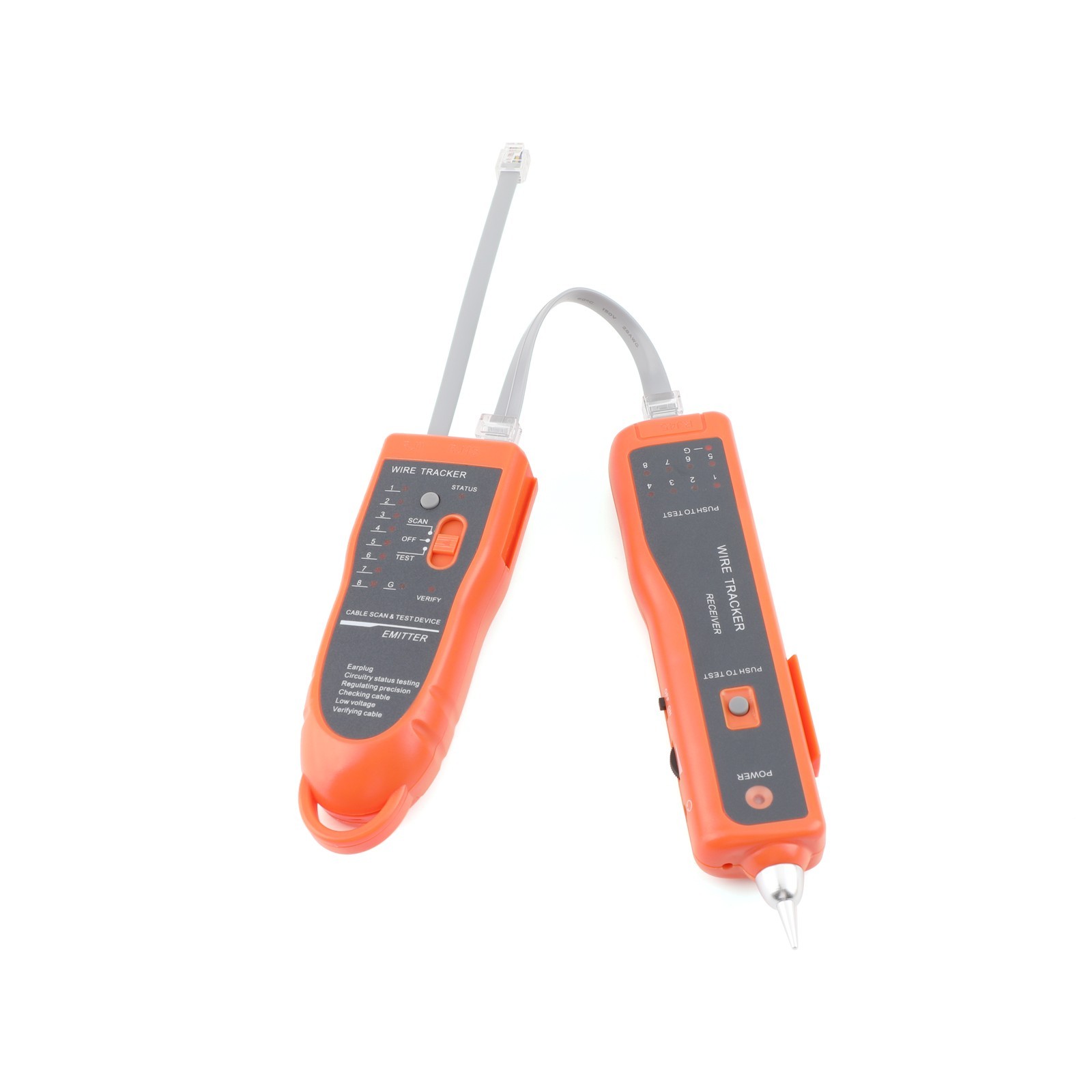 LAN Network Cable Tester Line Finder Telephone Tracer Diagnostic Tone Distance