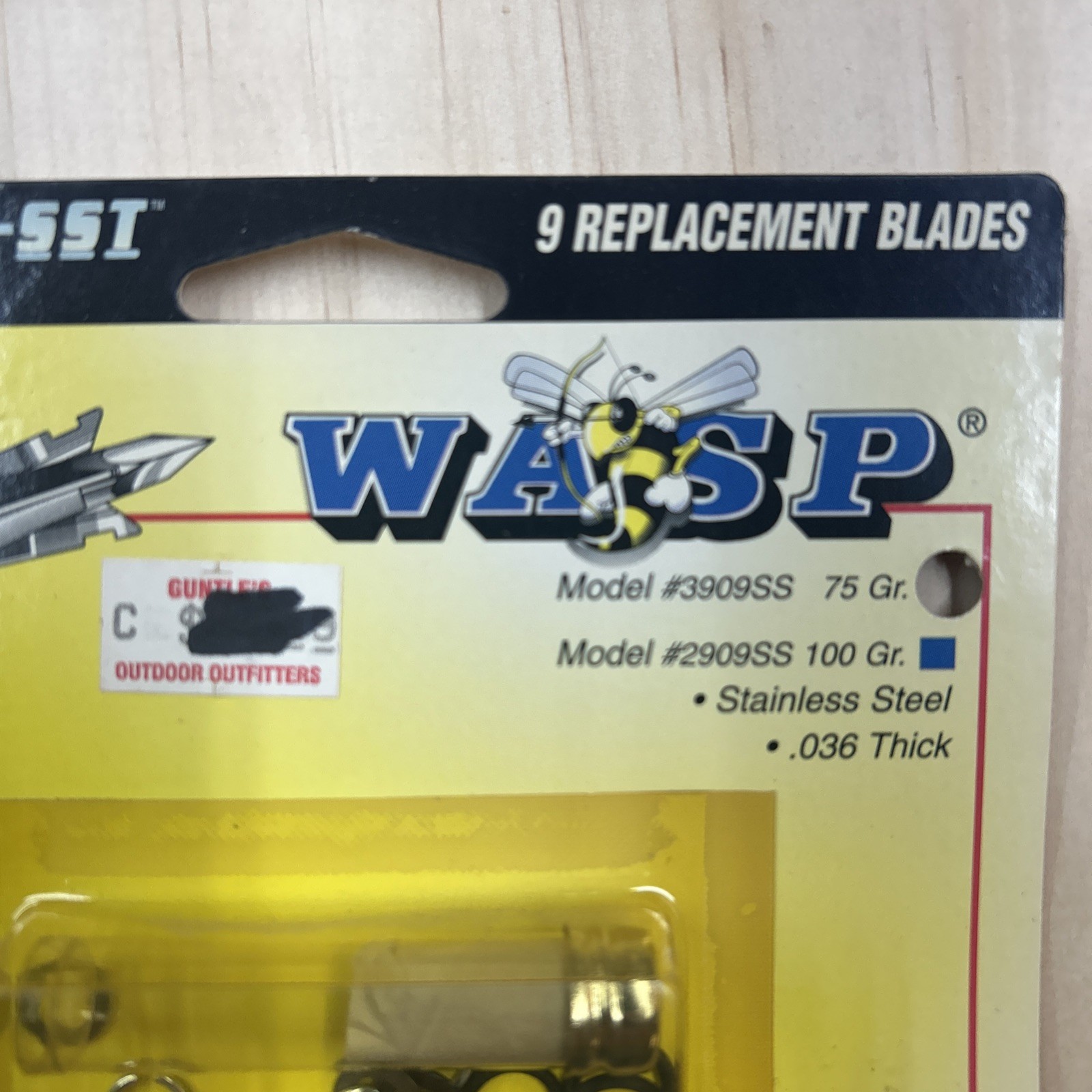 9 Jack hammer Wasp 75 Grain Replacement Blades