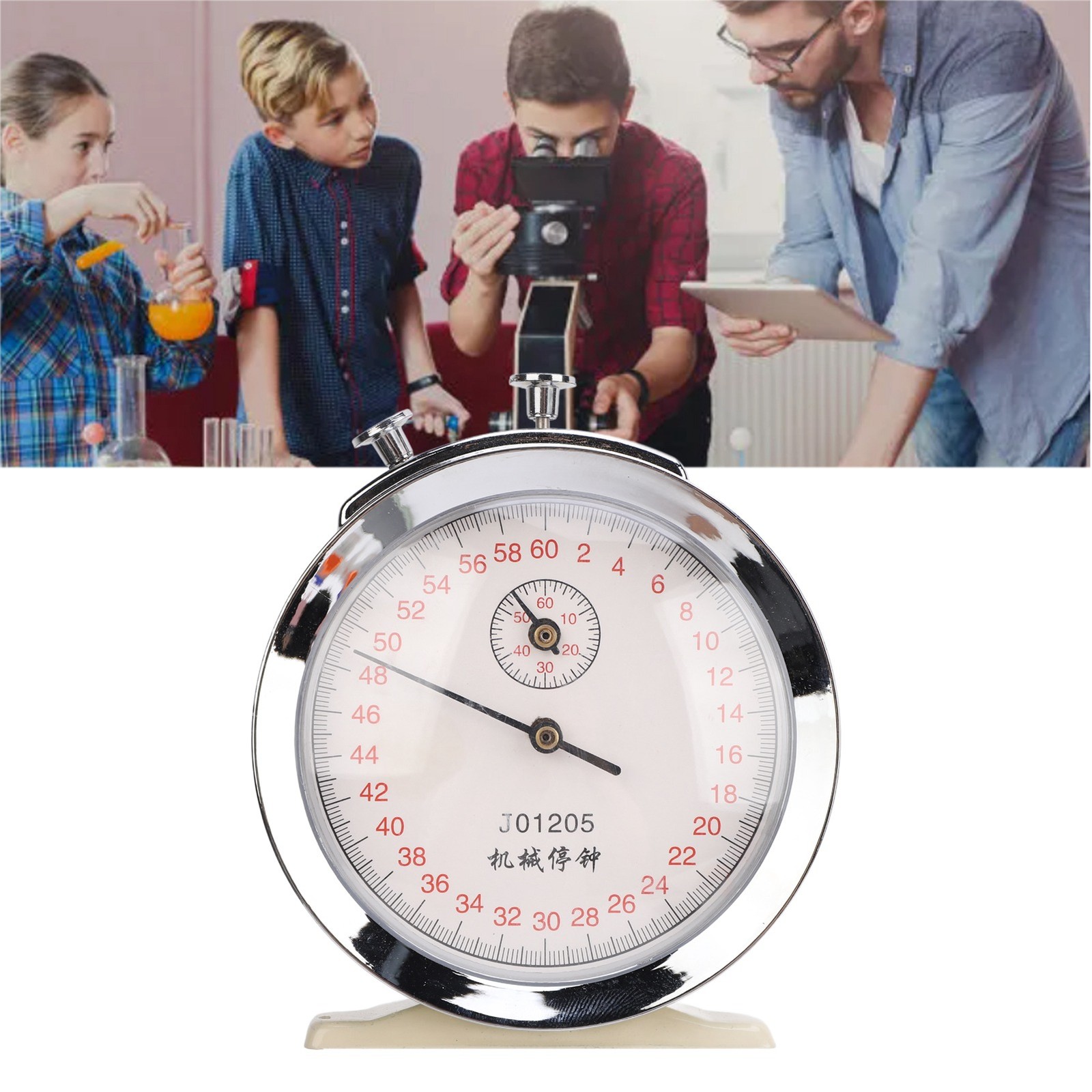 Mechanical Stopwatch 0.2s 60 Second Count Timer for Physical Experiments