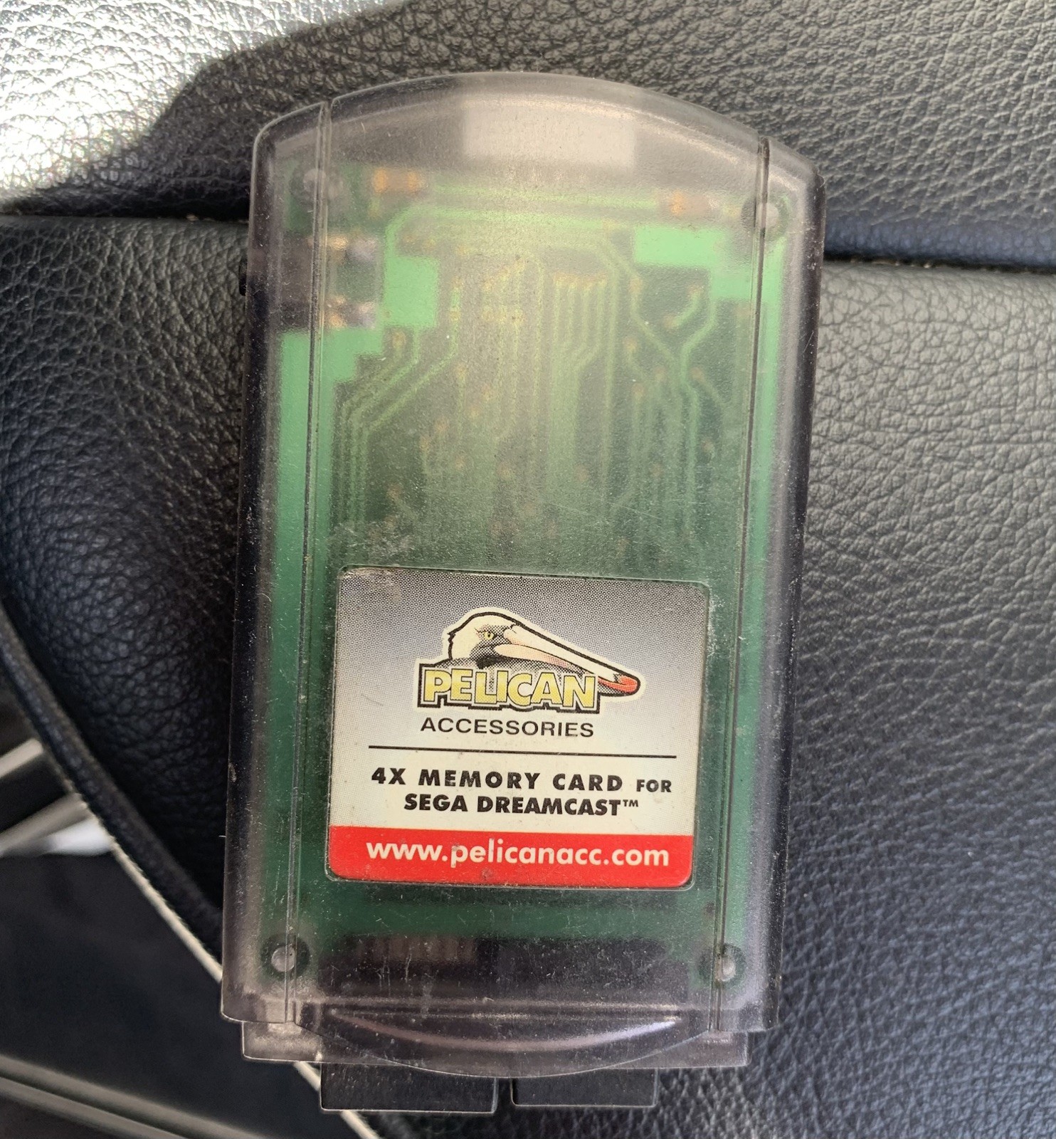 Sega Dreamcast ( Clear Translucent ) Pelican 4X Memory Card. Free Ship!