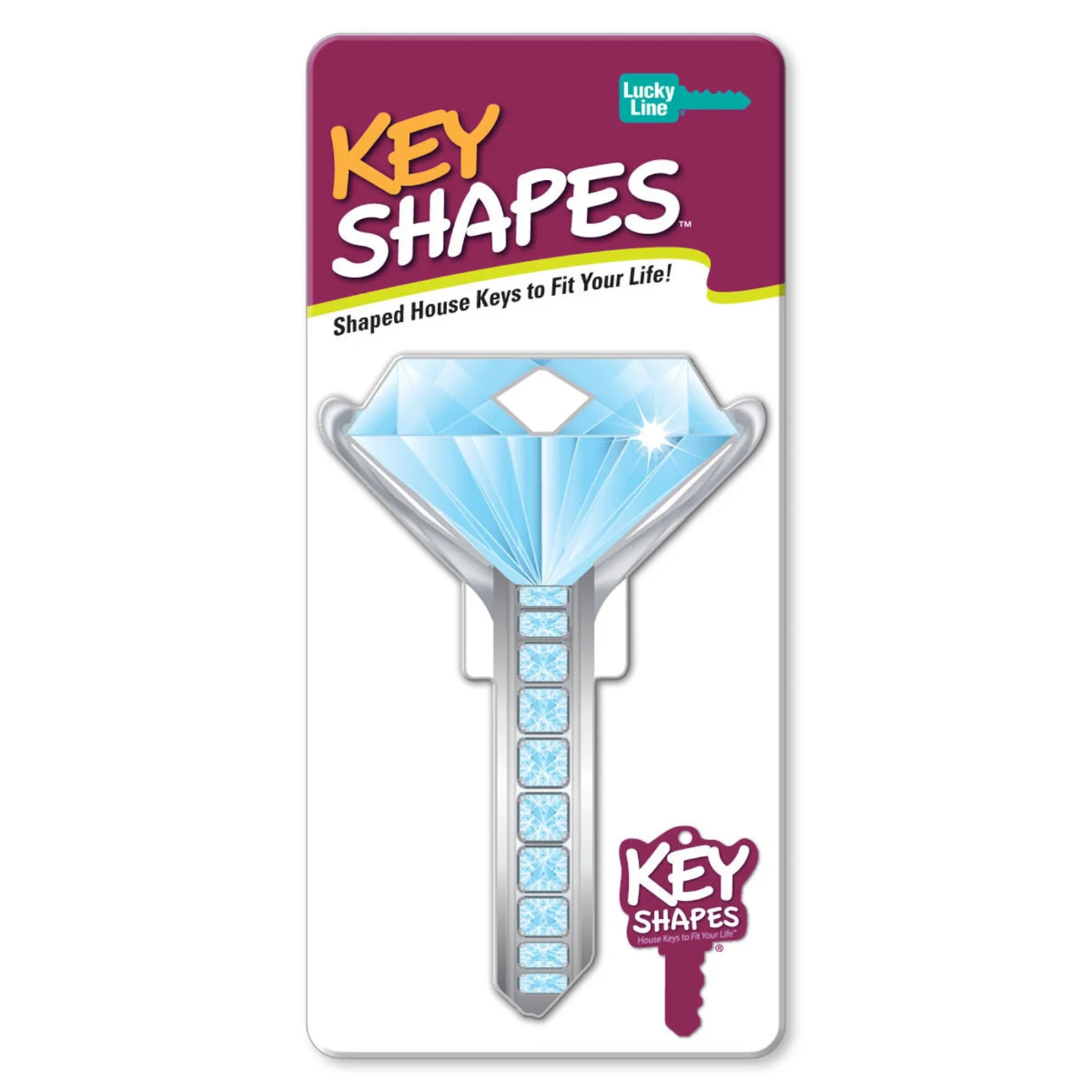 LUCKY LINE B102K DIAMOND RING KWIKSET KW1 KEYWAY HOUSE KEY SHAPES