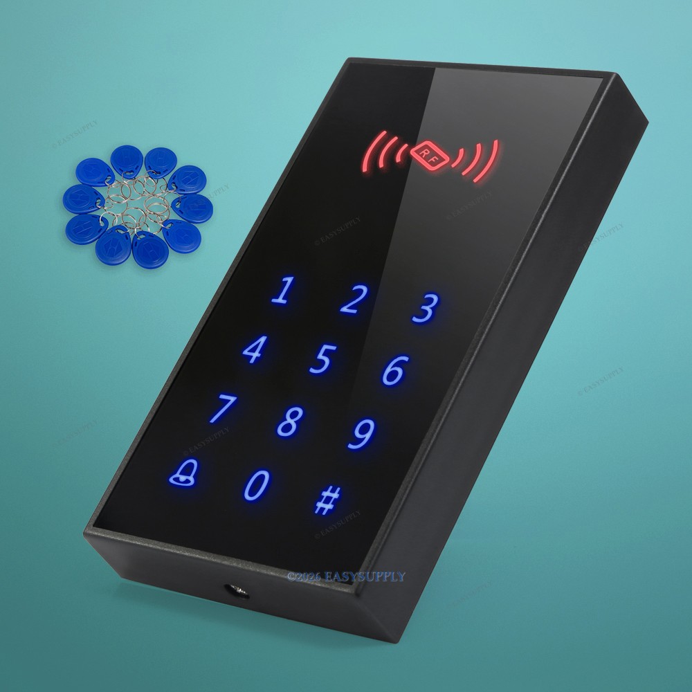 Gate Control Unit Card Reader For Access Control System With 125 Khz 10 Keyfobs