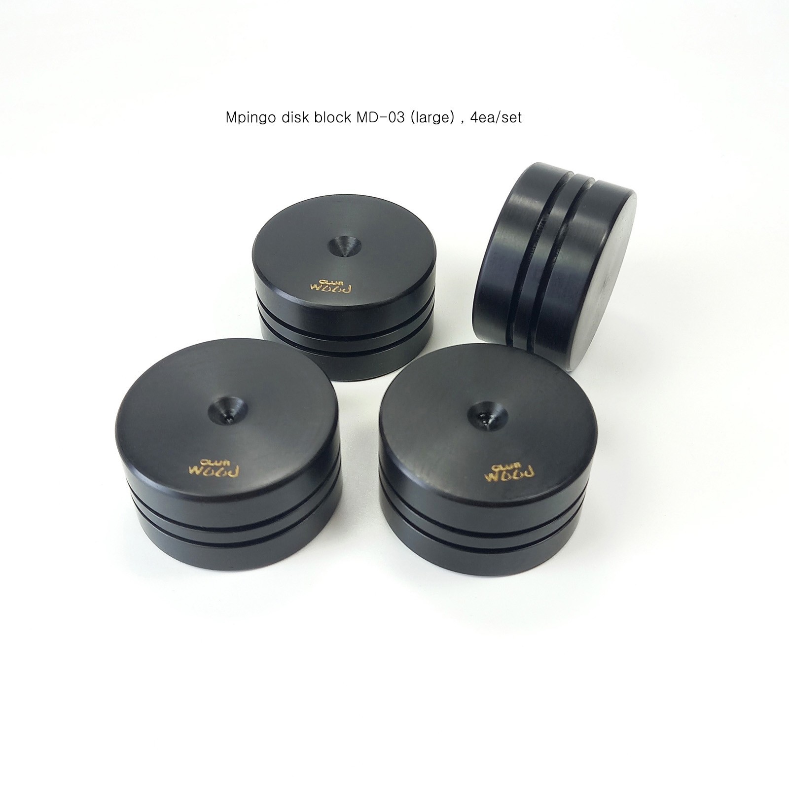Ebony Mpingo Audio feet base Disk block insulator isolator clubWOOD