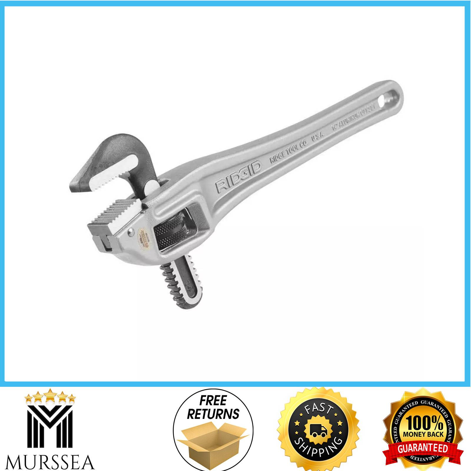 RIDGID 14" Aluminum Offset Pipe Wrench for Tight Space/Overhead Application