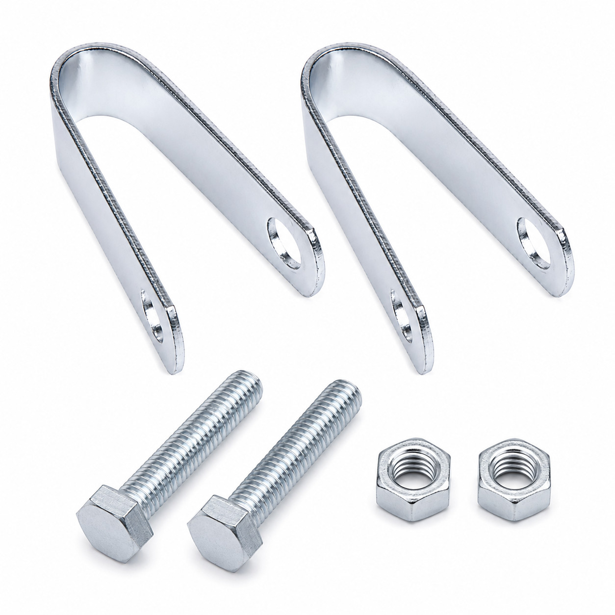 Garage Door 3" Sheave Pulley Clevis Strap Fork Hook with Screws and Nuts (2pcs)