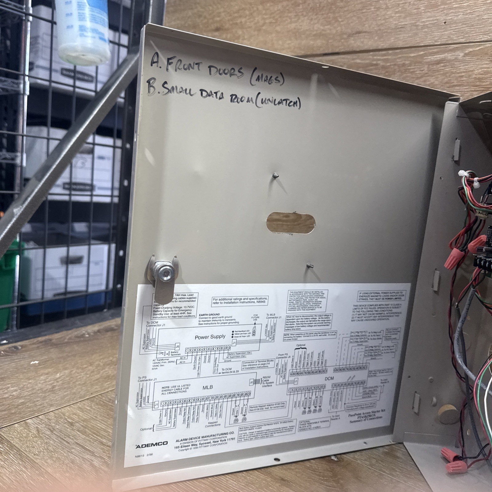 Ademco PassPoint Access Control System Board WA1200-12 PCB Alarm Security