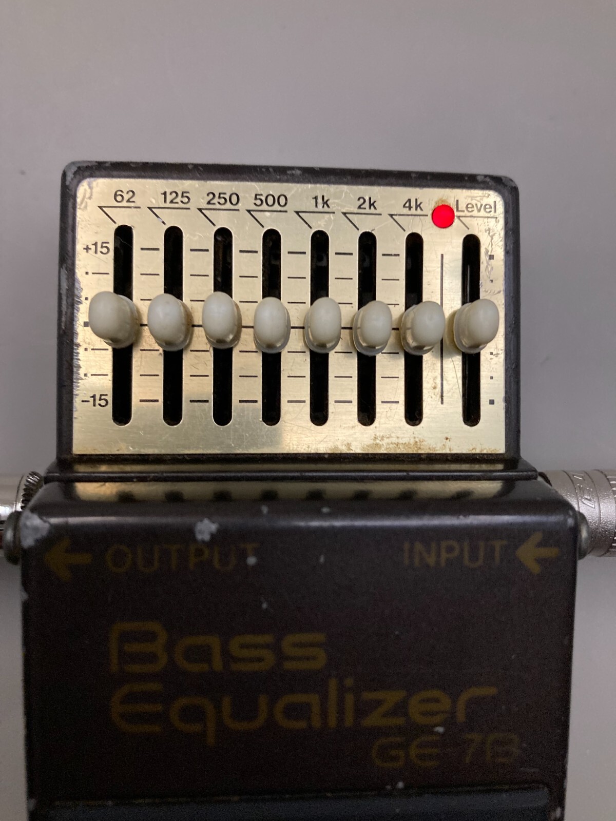 Boss GE-7B Bass Equalizer Guitar Effect Pedal Tested Working from Japan