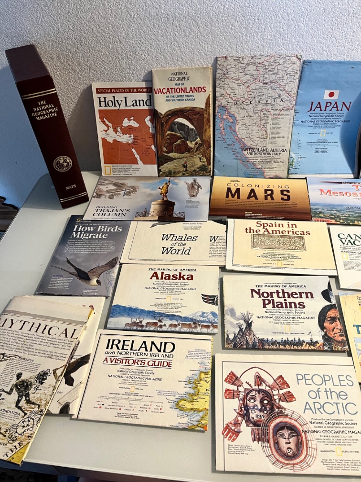National Geographic Lot of 26  Maps 1961-2016 w/slipcase