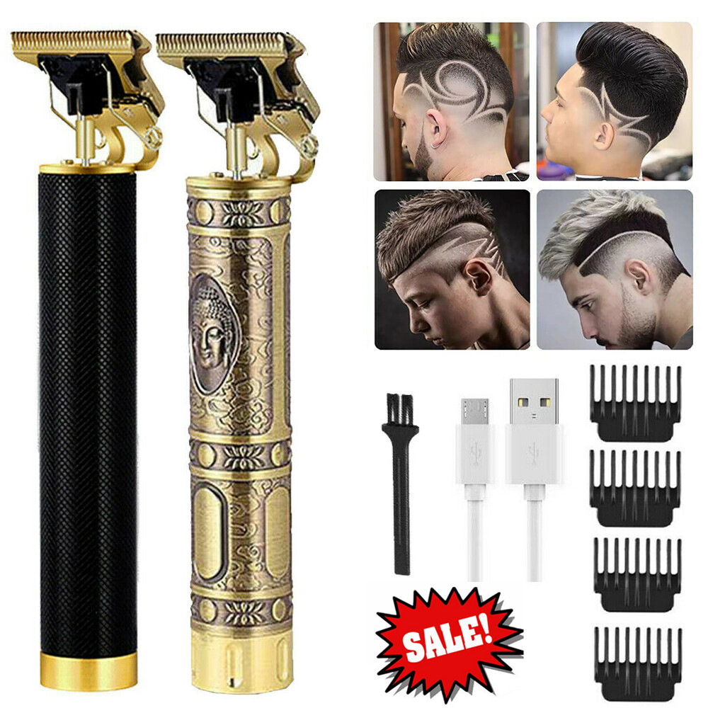 Men Hair Clippers Trimmer Shaver Cutting Beard Cordless Barber T-Blade Seller US