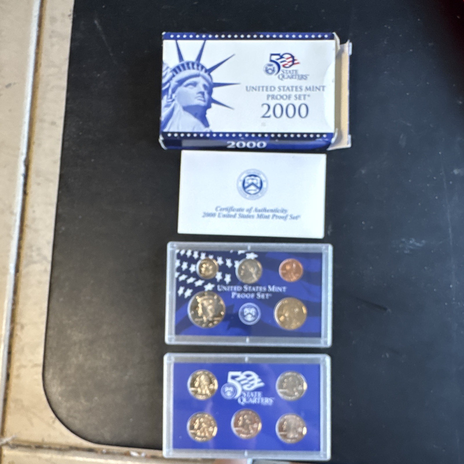 United States Mint 2000 Proof Set State Quarters San Francisco Mint