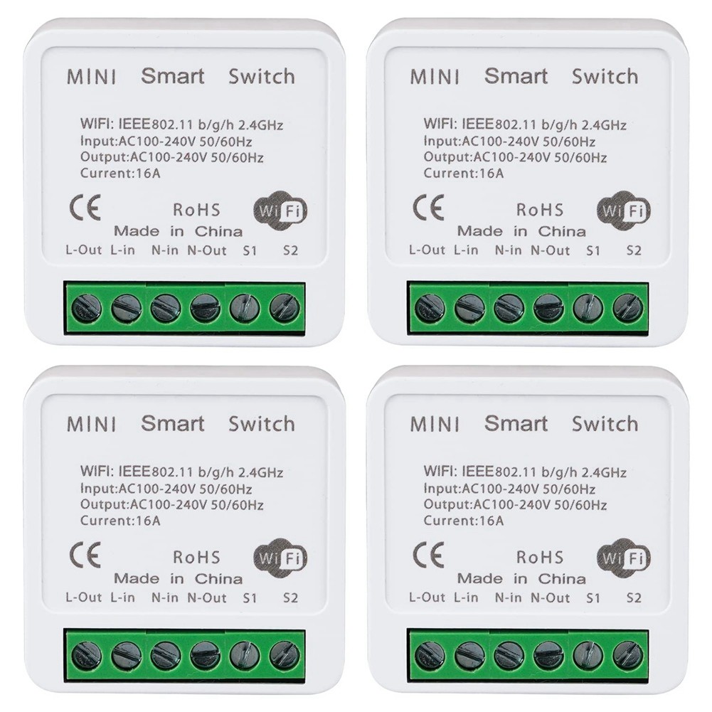4 WiFi Light Switch, APP Remote Control, Voice Control, DIY-,5822