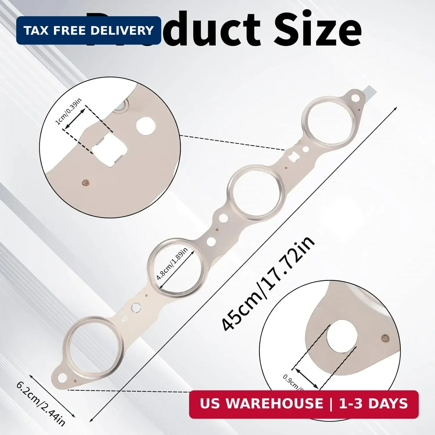 12617944 Exhaust Manifold Gasket Set Compatible with Silverado Sierra Suburban 1