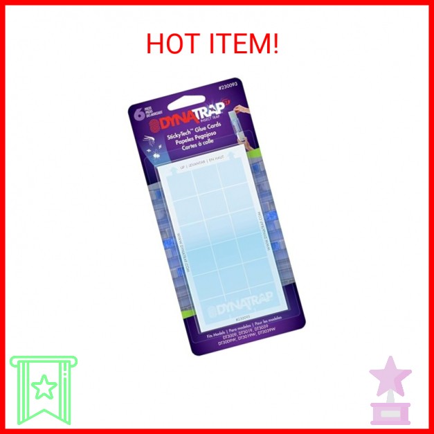 DynaTrap 230093 Replacement StickyTech Glue Cards for Flylight Indoor Plug-In Fl