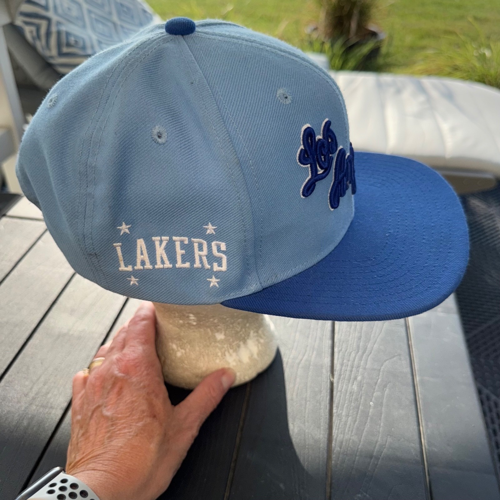 Los Angeles Lakers Hat Cap Mitchell & Ness Hardwood Classics Polyester SnapBack