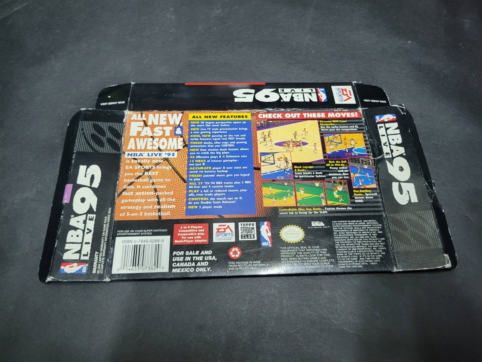 SNES NBA Live '95 BOX ONLY