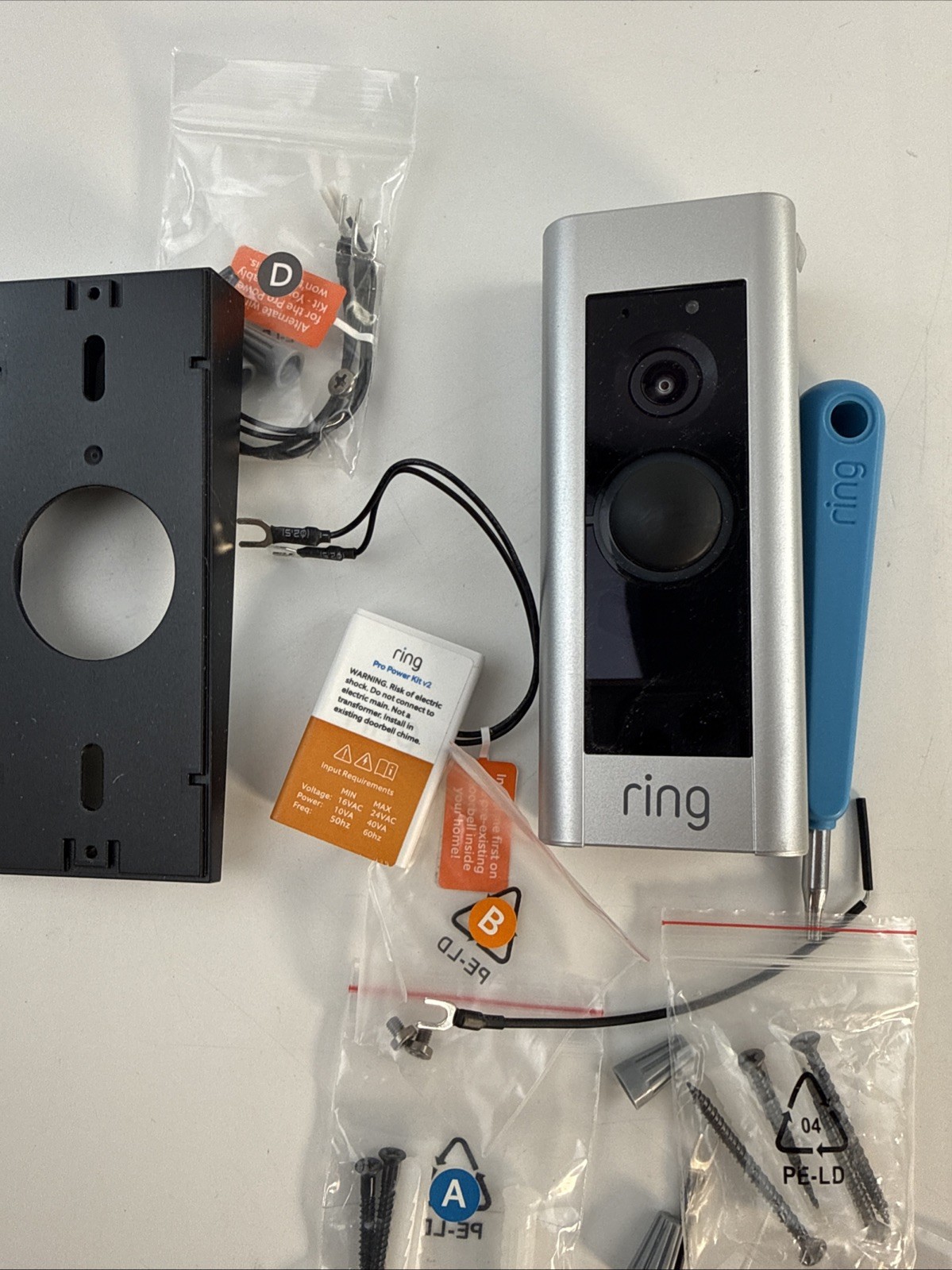 Ring Wired Doorbell Pro Smart Wi-Fi HD Video Doorbell – Satin Nickel